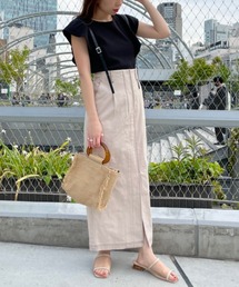 Heather | フロントスリットサスツキＩラインスカート　947724(スカート)
