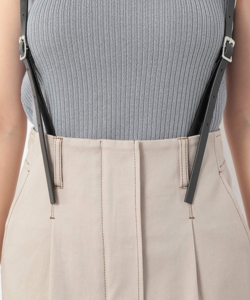 Heather（ヘザー）の「フロントスリットサスツキＩラインスカート　947724（スカート・レディース・ブラック/ベージュ・FREE）」の10枚目の写真