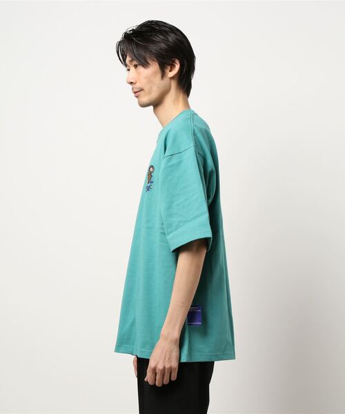 B ONE SOUL（ビーワンソウル）の「【B ONE SOUL/ビーワンソウル】デリバリーベア　プリントＴシャツ バックプリント　ワンポイント刺繍（Tシャツ/カットソー・メンズ・ホワイト系その他/カーキ/ホワイト/パープル・LARGE/X-LARGE/MEDIUM）」の9枚目の写真