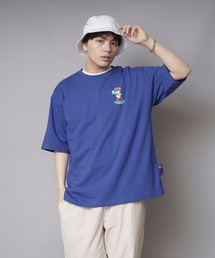 【B ONE SOUL/ビーワンソウル】デリバリーベア　プリントＴシャツ バックプリント　ワンポイント刺繍