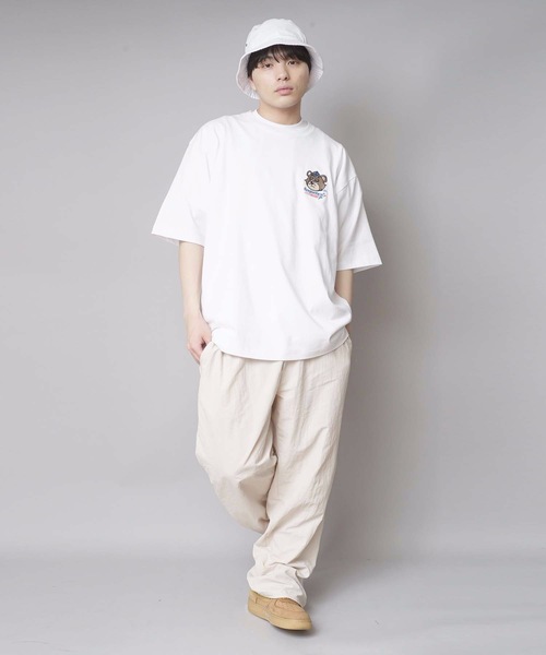 B ONE SOUL（ビーワンソウル）の「【B ONE SOUL/ビーワンソウル】デリバリーベア　プリントＴシャツ バックプリント　ワンポイント刺繍（Tシャツ/カットソー・メンズ・ホワイト系その他/カーキ/ホワイト/パープル・LARGE/X-LARGE/MEDIUM）」の11枚目の写真