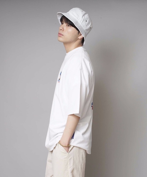 B ONE SOUL（ビーワンソウル）の「【B ONE SOUL/ビーワンソウル】デリバリーベア　プリントＴシャツ バックプリント　ワンポイント刺繍（Tシャツ/カットソー・メンズ・ホワイト系その他/カーキ/ホワイト/パープル・LARGE/X-LARGE/MEDIUM）」の18枚目の写真