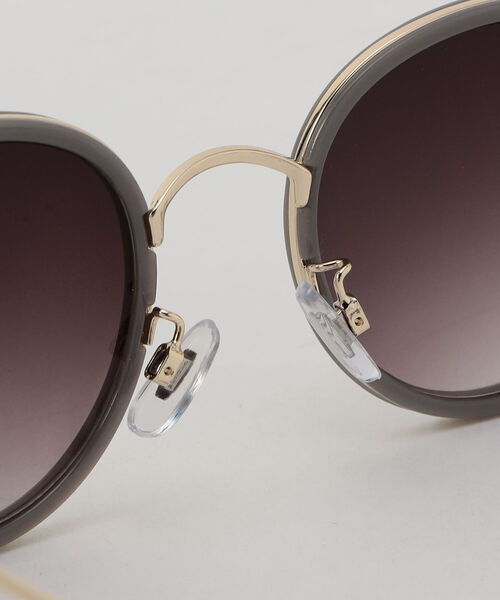 fredy repit（フレディレピ）の「ラウンドメタルピンチフレームサングラス（サングラス・レディース・ベージュ/グレー・FREE）」の12枚目の写真