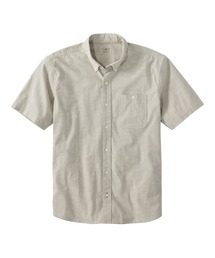 コンフォート・ストレッチ・シャンブレー・シャツ、トラディショナル・フィット（ゆったりフィット）　半袖 ジャパン・フィット