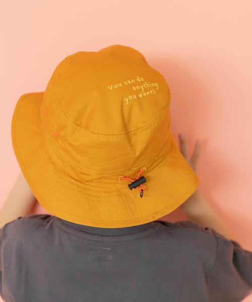 coen（コーエン）の「【coen キッズ/ジュニア】トップ刺繍バケットハット（ハット・キッズ・ネイビー/マスタード・54cm/56cm）」の5枚目の写真