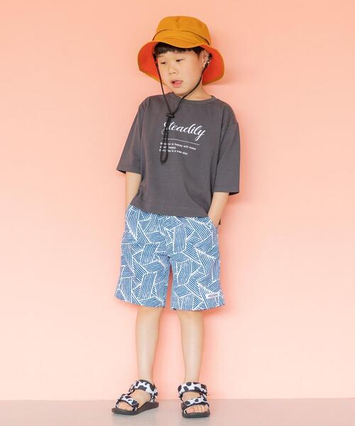 coen（コーエン）の「【coen キッズ/ジュニア】トップ刺繍バケットハット（ハット・キッズ・ネイビー/マスタード・54cm/56cm）」の7枚目の写真