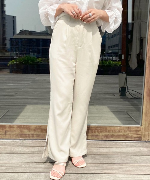 apres jour（アプレジュール）の「ラテカラーフレアパンツ【ZOZOTOWN限定アイテム】【5AP】（その他パンツ・レディース・アイボリー/ブラウン系その他/ピンクベージュ/ライトベージュ・SMALL/MEDIUM/X-LARGE）」の22枚目の写真