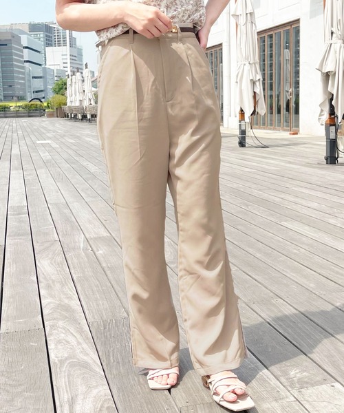 apres jour（アプレジュール）の「ラテカラーフレアパンツ【ZOZOTOWN限定アイテム】【5AP】（その他パンツ・レディース・アイボリー/ブラウン系その他/ピンクベージュ/ライトベージュ・SMALL/MEDIUM/X-LARGE）」の17枚目の写真