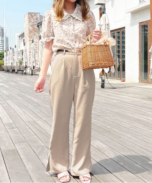 apres jour（アプレジュール）の「ラテカラーフレアパンツ【ZOZOTOWN限定アイテム】【5AP】（その他パンツ・レディース・アイボリー/ブラウン系その他/ピンクベージュ/ライトベージュ・SMALL/MEDIUM/X-LARGE）」の7枚目の写真