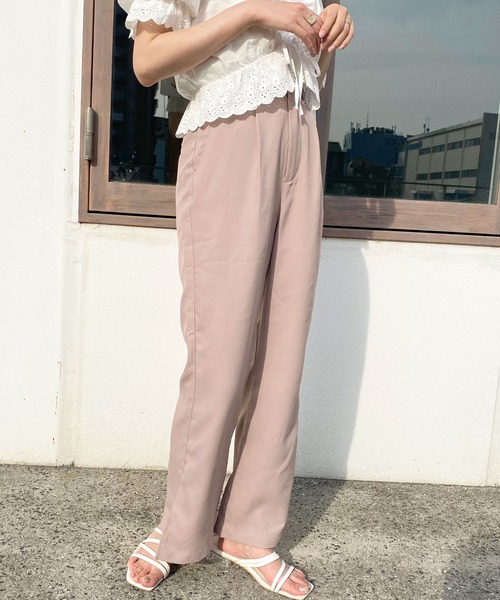 apres jour（アプレジュール）の「ラテカラーフレアパンツ【ZOZOTOWN限定アイテム】【5AP】（その他パンツ・レディース・アイボリー/ブラウン系その他/ピンクベージュ/ライトベージュ・SMALL/MEDIUM/X-LARGE）」の18枚目の写真