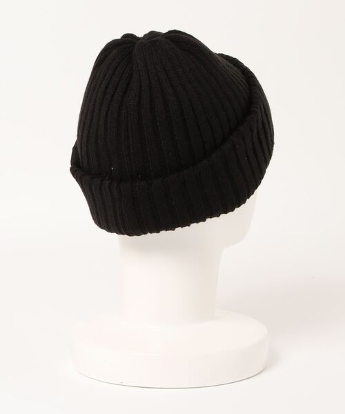 AVIREX（アヴィレックス）の「AVIREX　DOUBLE KNIT CAP クラカーボ糸（ニットキャップ/ビーニー・メンズ・グレー/ブラック/グリーン・FREE）」の4枚目の写真