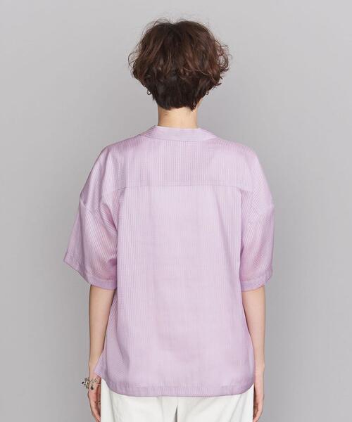 BEAUTY&YOUTH UNITED ARROWS(ビューティーアンドユースユナイテッドアローズ)の「BY シアーオープンカラーシャツ◆(シャツ/ブラウス・レディース・ブラック/ライラック・FREE)」の5枚目の写真