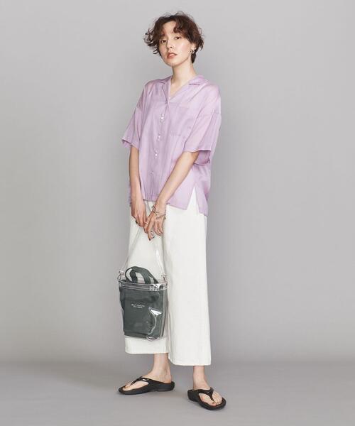 BEAUTY&amp;YOUTH UNITED ARROWS - 今季 public tokyo シアーオーバーシャツ アイボリー BEAUTY&YOUTH UNITED ARROWS（ビューティーアンドユース