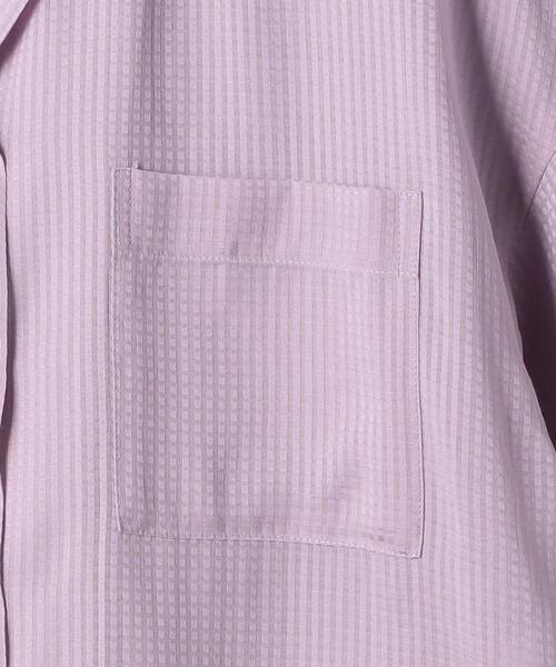 BEAUTY&YOUTH UNITED ARROWS(ビューティーアンドユースユナイテッドアローズ)の「BY シアーオープンカラーシャツ◆(シャツ/ブラウス・レディース・ブラック/ライラック・FREE)」の15枚目の写真