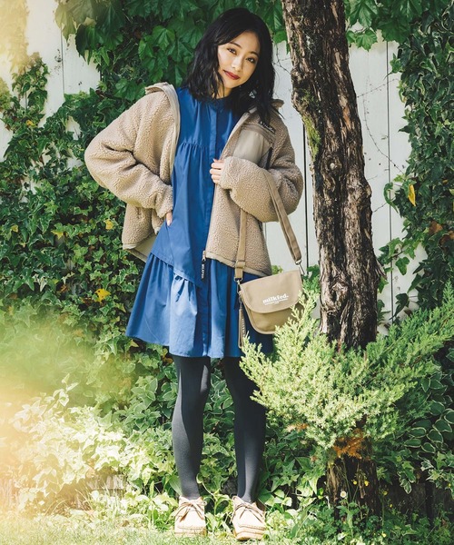 MILKFED.（ミルクフェド）の「ROUND CANVAS SHOULDERBAG MINI（ショルダーバッグ・レディース・ライトピンク/ブラック/ベージュ/ホワイト・ONE SIZE）」の15枚目の写真