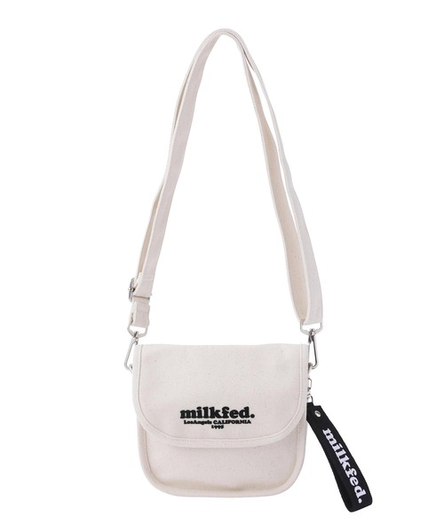 MILKFED.（ミルクフェド）の「ROUND CANVAS SHOULDERBAG MINI（ショルダーバッグ・レディース・ライトピンク/ブラック/ベージュ/ホワイト・ONE SIZE）」の12枚目の写真