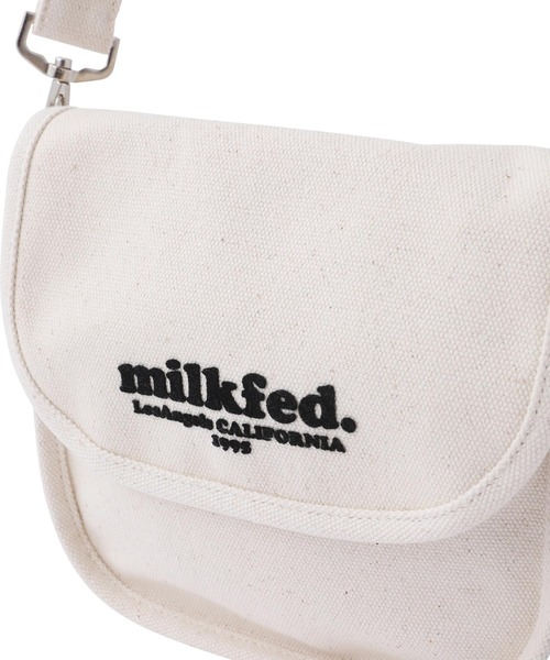 MILKFED.（ミルクフェド）の「ROUND CANVAS SHOULDERBAG MINI（ショルダーバッグ・レディース・ライトピンク/ブラック/ベージュ/ホワイト・ONE SIZE）」の7枚目の写真
