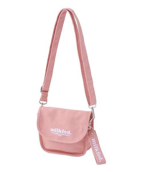 MILKFED.（ミルクフェド）の「ROUND CANVAS SHOULDERBAG MINI（ショルダーバッグ・レディース・ライトピンク/ブラック/ベージュ/ホワイト・ONE SIZE）」の8枚目の写真
