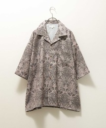 NILWAY | ヨーロピアン古着風 総柄ルーズサイズオープンカラーシャツ(シャツ/ブラウス)