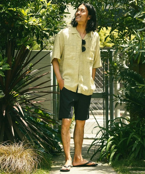 BAYFLOW(ベイフロー)の「WEB限定 リネンショートパンツ(その他パンツ・メンズ・グリーン/ライトブラウン/オフホワイト/チャコール・LARGE/MEDIUM)」の6枚目の写真
