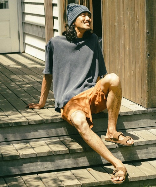 BAYFLOW(ベイフロー)の「WEB限定 リネンショートパンツ(その他パンツ・メンズ・グリーン/ライトブラウン/オフホワイト/チャコール・LARGE/MEDIUM)」の7枚目の写真