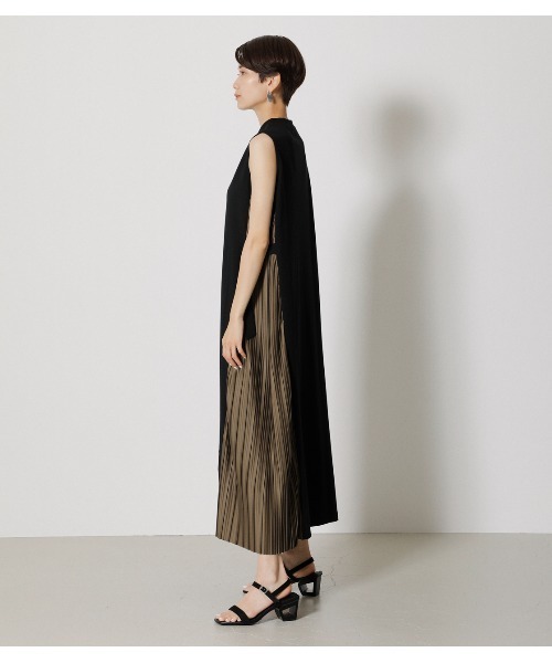 AZUL by moussy（アズールバイマウジー）の「PLEATS DOCKING ONEPIECE 