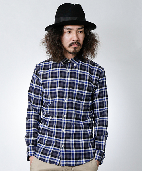 URBAN RESEARCH（アーバンリサーチ）の「URBAN RESEARCH ビエラチェック起毛BDシャツ（シャツ/ブラウス・メンズ・ブラウン系その他/ブルー系その他/レッド系その他/イエロー系その他・LARGE/SMALL/MEDIUM）」の3枚目の写真