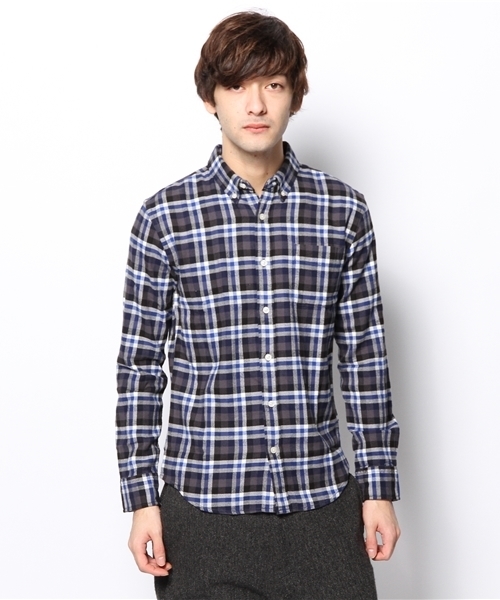 URBAN RESEARCH（アーバンリサーチ）の「URBAN RESEARCH ビエラチェック起毛BDシャツ（シャツ/ブラウス・メンズ・ブラウン系その他/ブルー系その他/レッド系その他/イエロー系その他・LARGE/SMALL/MEDIUM）」の9枚目の写真