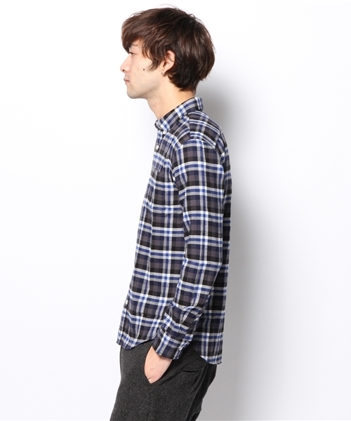 URBAN RESEARCH（アーバンリサーチ）の「URBAN RESEARCH ビエラチェック起毛BDシャツ（シャツ/ブラウス・メンズ・ブラウン系その他/ブルー系その他/レッド系その他/イエロー系その他・LARGE/SMALL/MEDIUM）」の16枚目の写真