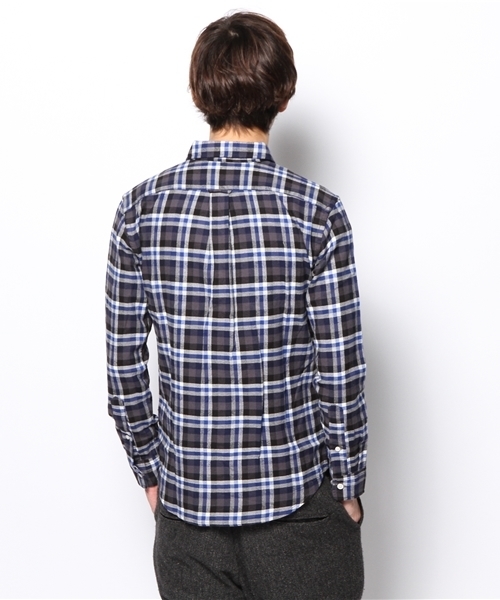 URBAN RESEARCH（アーバンリサーチ）の「URBAN RESEARCH ビエラチェック起毛BDシャツ（シャツ/ブラウス・メンズ・ブラウン系その他/ブルー系その他/レッド系その他/イエロー系その他・LARGE/SMALL/MEDIUM）」の10枚目の写真