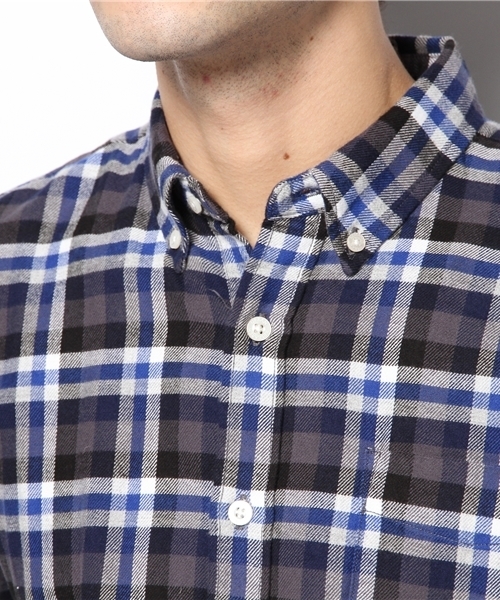 URBAN RESEARCH（アーバンリサーチ）の「URBAN RESEARCH ビエラチェック起毛BDシャツ（シャツ/ブラウス・メンズ・ブラウン系その他/ブルー系その他/レッド系その他/イエロー系その他・LARGE/SMALL/MEDIUM）」の11枚目の写真