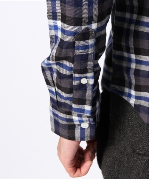 URBAN RESEARCH（アーバンリサーチ）の「URBAN RESEARCH ビエラチェック起毛BDシャツ（シャツ/ブラウス・メンズ・ブラウン系その他/ブルー系その他/レッド系その他/イエロー系その他・LARGE/SMALL/MEDIUM）」の12枚目の写真