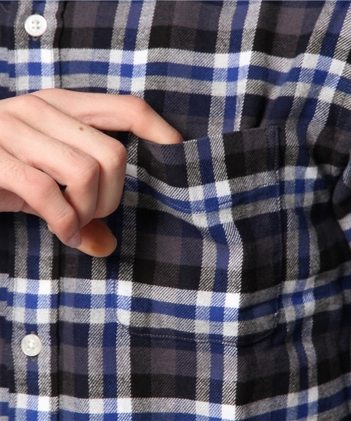 URBAN RESEARCH（アーバンリサーチ）の「URBAN RESEARCH ビエラチェック起毛BDシャツ（シャツ/ブラウス・メンズ・ブラウン系その他/ブルー系その他/レッド系その他/イエロー系その他・LARGE/SMALL/MEDIUM）」の13枚目の写真