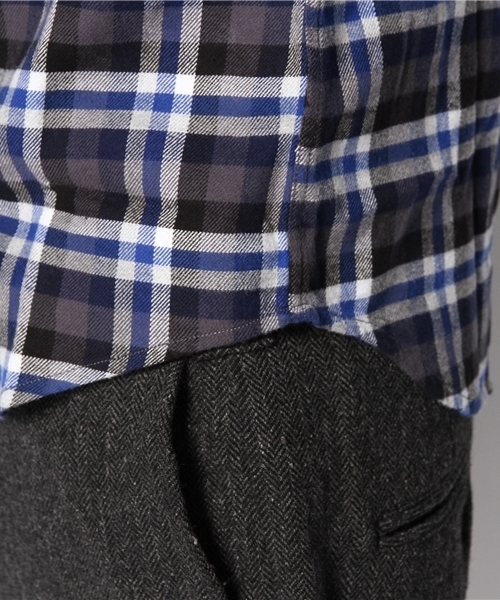 URBAN RESEARCH（アーバンリサーチ）の「URBAN RESEARCH ビエラチェック起毛BDシャツ（シャツ/ブラウス・メンズ・ブラウン系その他/ブルー系その他/レッド系その他/イエロー系その他・LARGE/SMALL/MEDIUM）」の15枚目の写真