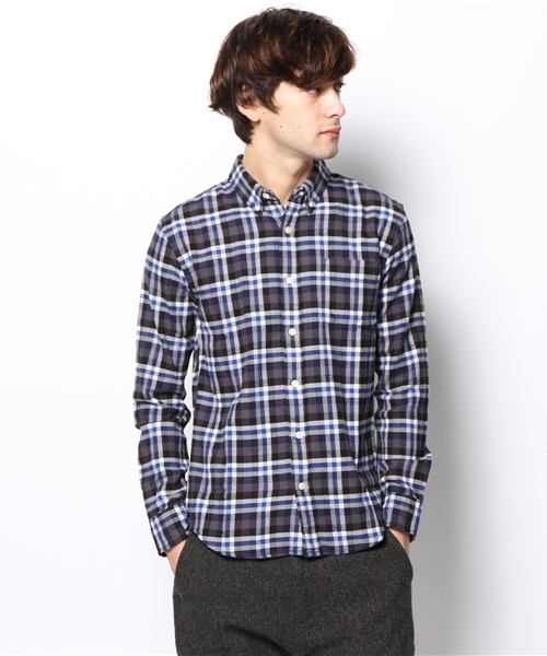 URBAN RESEARCH（アーバンリサーチ）の「URBAN RESEARCH ビエラチェック起毛BDシャツ（シャツ/ブラウス・メンズ・ブラウン系その他/ブルー系その他/レッド系その他/イエロー系その他・LARGE/SMALL/MEDIUM）」の17枚目の写真