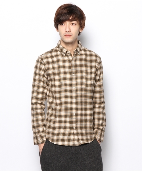 URBAN RESEARCH（アーバンリサーチ）の「URBAN RESEARCH ビエラチェック起毛BDシャツ（シャツ/ブラウス・メンズ・ブラウン系その他/ブルー系その他/レッド系その他/イエロー系その他・LARGE/SMALL/MEDIUM）」の18枚目の写真
