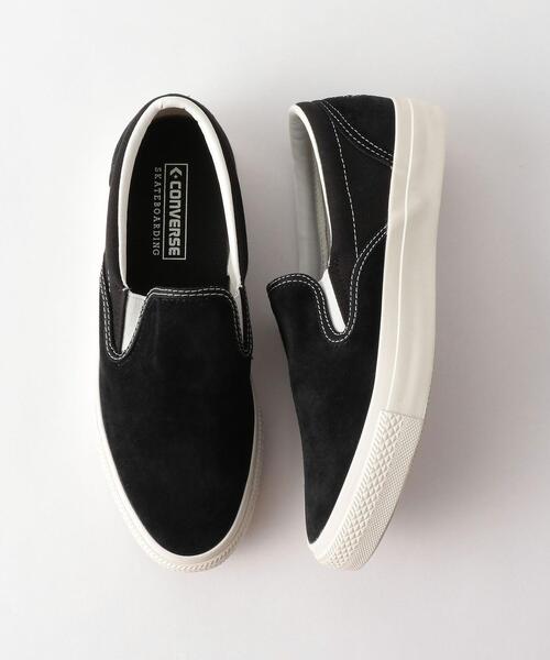 CONVERSE（コンバース）の「＜CONVERSE（コンバース）＞CS SLIP-ON SK スリップオン スニーカー（スニーカー・メンズ・ホワイト/ブラック・26cm/27cm/26.5cm/28cm/27.5cm）」の2枚目の写真