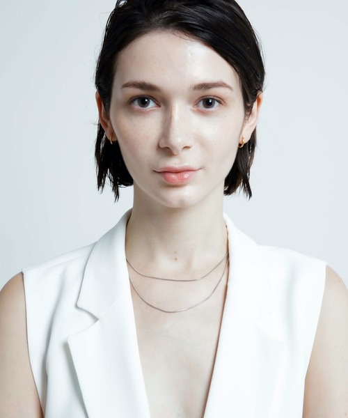 CENE（セネ）の「【CENE】セネ/ [シルバー]1mmスネークチェーン ネックレス/45cm（ネックレス・レディース・シルバー・FREE）」の8枚目の写真