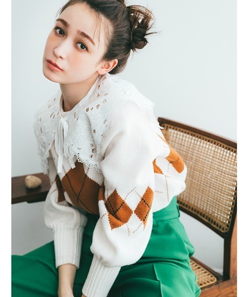 LILY BROWN（リリーブラウン）の「アートペイントタックパンツ（その他