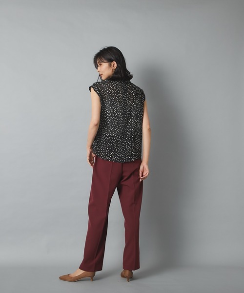 RIVE DROITE（リヴドロワ）の「イージーな穿き心地で無理せずキレイ見え　ダブルクロスイージーストレートパンツ（その他パンツ・レディース・ブラック/ライトベージュ/ボルドー・36/38）」の18枚目の写真