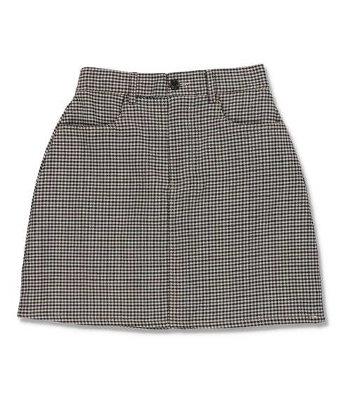 SPINNS（スピンズ）の「【セットアップ対応商品】チェックデザイン ミニスカート（スカート・レディース・ブラウン系1/ベージュ系1/ベージュ系2/グレー系2・ONESIZE）」の10枚目の写真