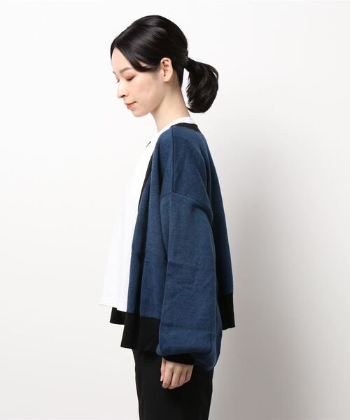 179/WG（イチナナキュウダブルジー）の「<4way>リバーシブルカーディガン（カーディガン/ボレロ・レディース・ブルー/オレンジ/チャコールグレー・FREE）」の21枚目の写真