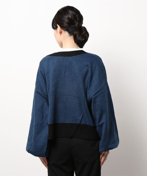 179/WG（イチナナキュウダブルジー）の「<4way>リバーシブルカーディガン（カーディガン/ボレロ・レディース・ブルー/オレンジ/チャコールグレー・FREE）」の13枚目の写真