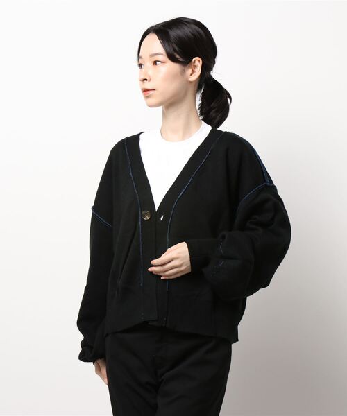 179/WG（イチナナキュウダブルジー）の「<4way>リバーシブルカーディガン（カーディガン/ボレロ・レディース・ブルー/オレンジ/チャコールグレー・FREE）」の19枚目の写真