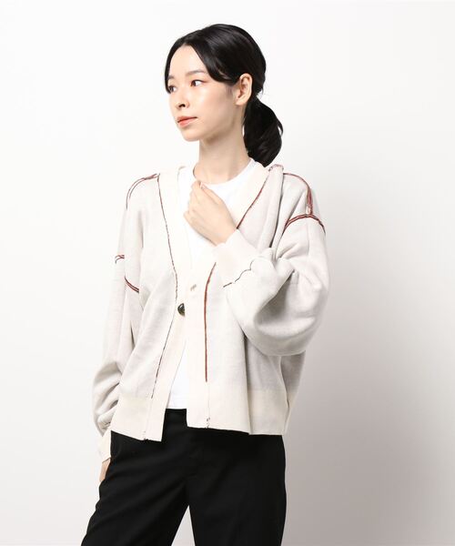 179/WG（イチナナキュウダブルジー）の「<4way>リバーシブルカーディガン（カーディガン/ボレロ・レディース・ブルー/オレンジ/チャコールグレー・FREE）」の16枚目の写真