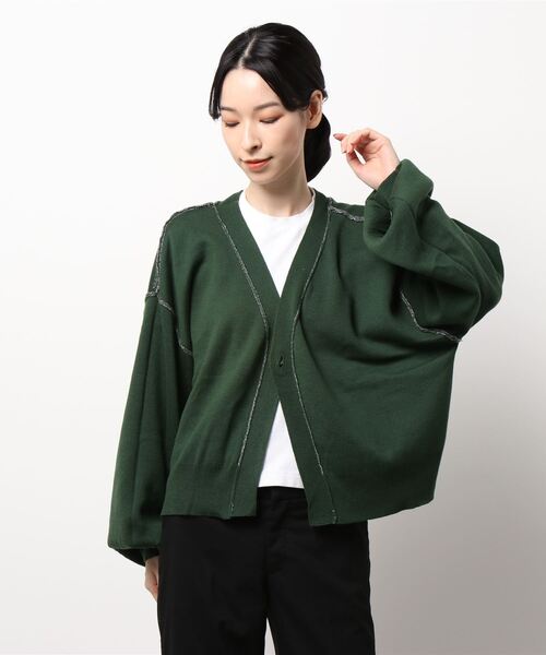 179/WG（イチナナキュウダブルジー）の「<4way>リバーシブルカーディガン（カーディガン/ボレロ・レディース・ブルー/オレンジ/チャコールグレー・FREE）」の4枚目の写真