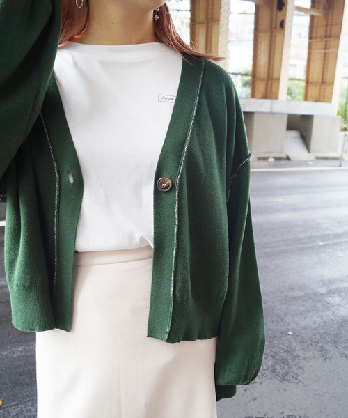 179/WG（イチナナキュウダブルジー）の「<4way>リバーシブルカーディガン（カーディガン/ボレロ・レディース・ブルー/オレンジ/チャコールグレー・FREE）」の17枚目の写真