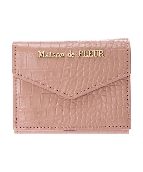 【セール】 Maison FLEUR（メゾンドフルール）の「クロコミニウォレット de 小物