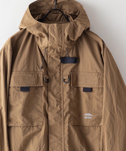 OUTDOOR PRODUCTS APPAREL(アウトドアプロダクツアパレル)の「撥水フィッシングジャケット ワンポイントブランドロゴ(ブルゾン・メンズ・ブラック/ベージュ/カーキ・LARGE/MEDIUM/X-LARGE)」の9枚目の写真