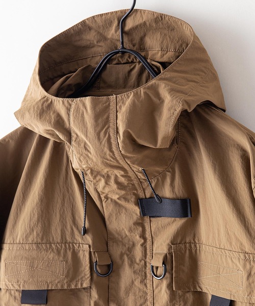 OUTDOOR PRODUCTS APPAREL(アウトドアプロダクツアパレル)の「撥水フィッシングジャケット ワンポイントブランドロゴ(ブルゾン・メンズ・ブラック/ベージュ/カーキ・LARGE/MEDIUM/X-LARGE)」の6枚目の写真